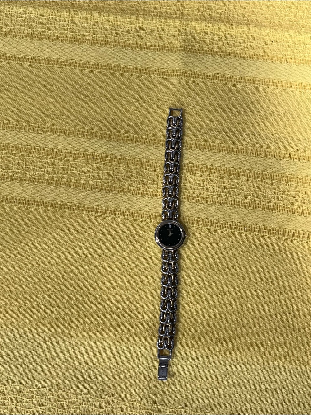 VINTAGE 1990 SEIKO Diamond Accent Two-Tone Trident Watch (As-Is / Not Running) ✨